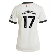 Manchester United Alejandro Garnacho #17 Tredjedrakt Kvinner 2024-25 Kortermet